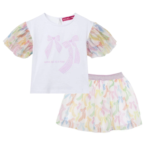 Agatha Ruiz de la Prada Bow Tulle Skirt Set