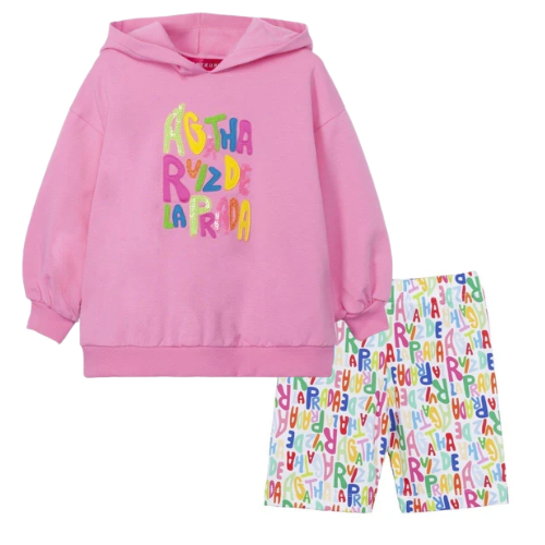Agatha Ruiz de la Prada Logo Cycling Shorts Set
