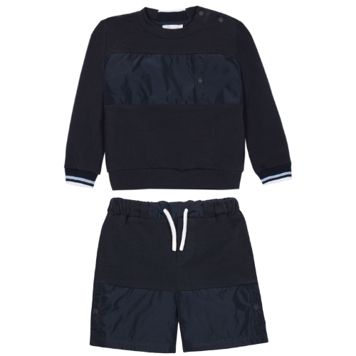 Patachou Baby Boys Navy Nylon Shorts Set
