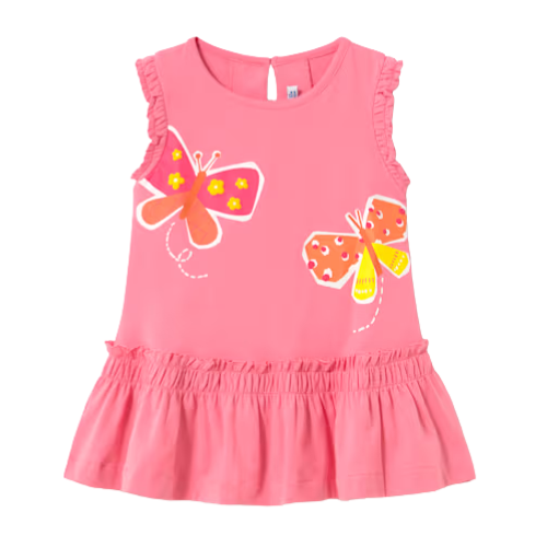 Mayoral Baby Pink Butterfly Dress