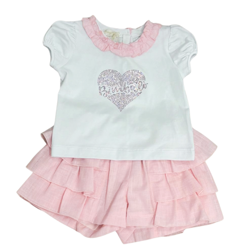 Bimbalo Baby Girls Pink Shorts Set