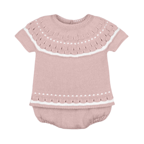 Mac Ilusion Baby Dark Nude Knit Outfit