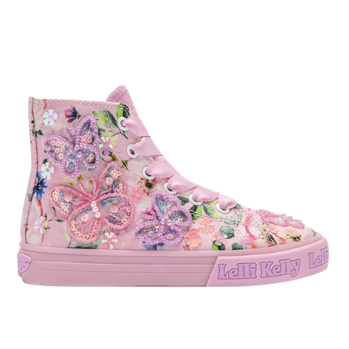 Lelli Kelly Pink Butterfly High Tops