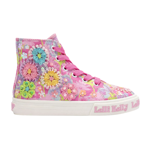 Lelli Kelly Fuchsia Flower High Tops