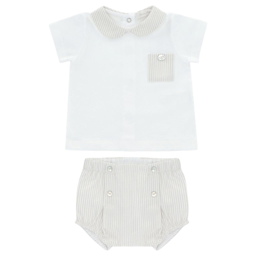 Martin Aranda Beige Stripe Outfit