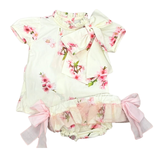 Phi Baby Flower Print Bloomers Set
