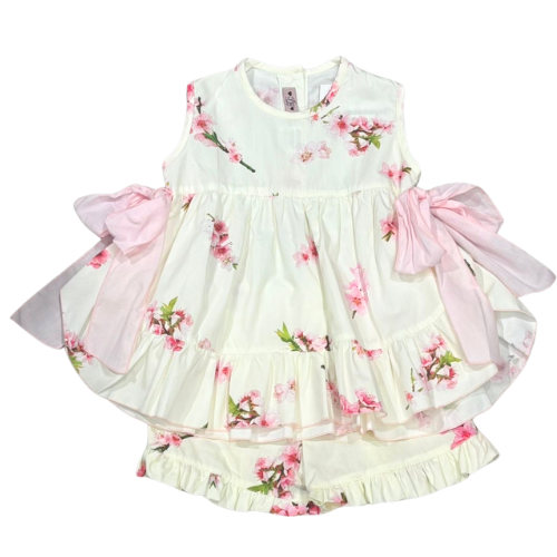 Phi Girls Flower Print Shorts Set