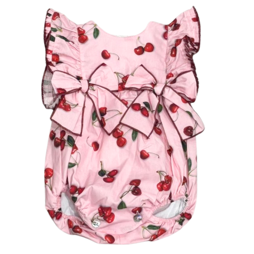 Phi Baby Cherry Print Romper