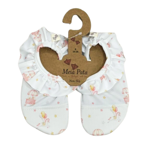 Meia Pata Girls Carousel Non Slip Shoes