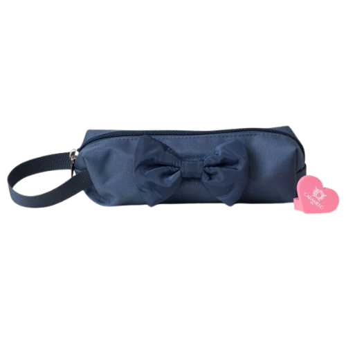 Caramelo Girls Navy Bow Pencil Case