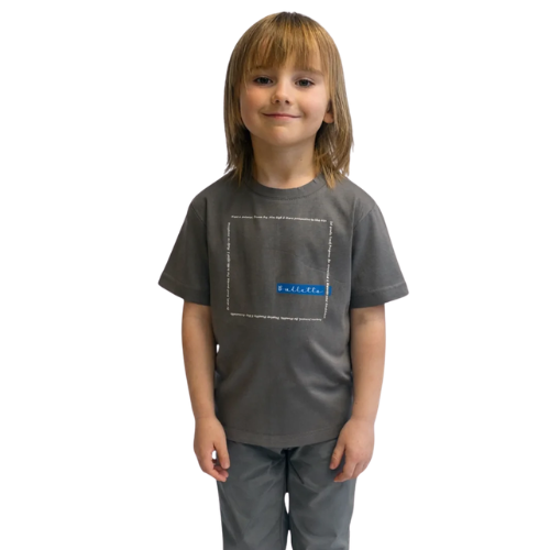 Bulletto Boys Grey Life Box Logo T-Shirt