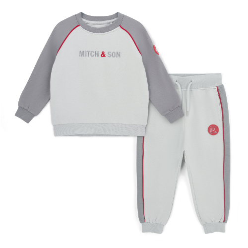 Mitch & Son Boys Grey Tyson Jogsuit