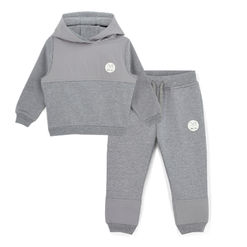 Mitch & Son Boys Grey Hooded Tobias Jogsuit