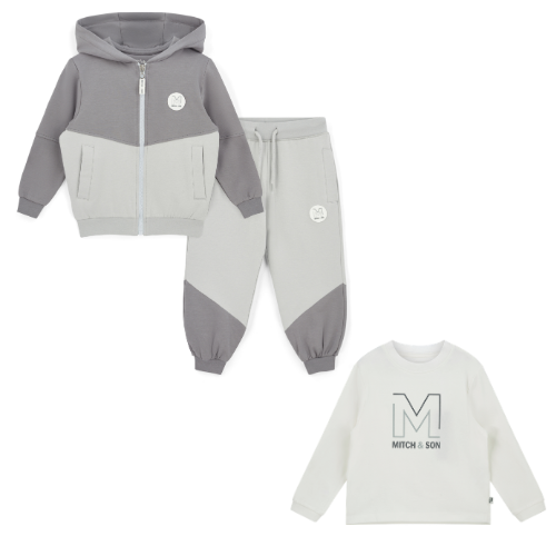 Mitch & Son Boys Grey Tatum/Timothy Jogsuit