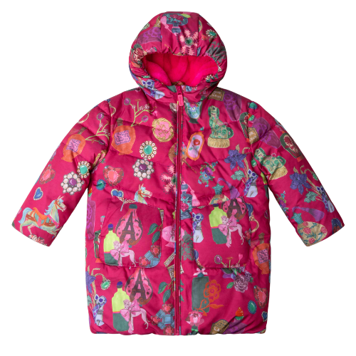 Oilily Girls 'Chanson' Perfume Print Coat