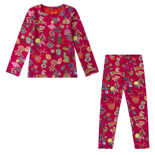Oilily Girls 'Together' Perfume Print Leggings Set