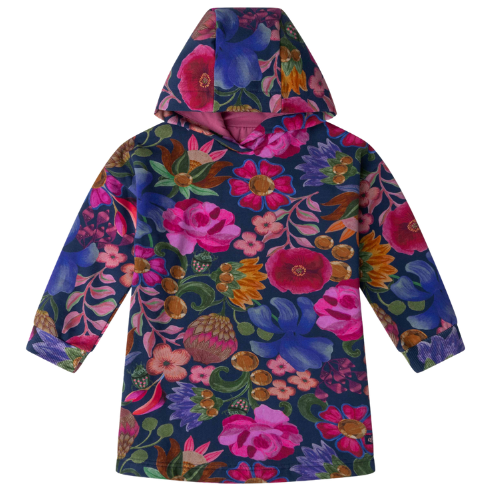 Oilily Girls 'Daizy' Navy Floral Print Dress