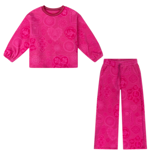 Oilily Girls 'Hymne' Pink Print Tracksuit