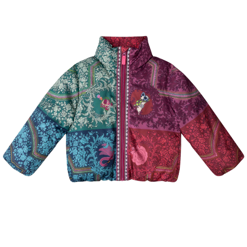Oilily Girls 'Coco' Patchwork Flower Coat