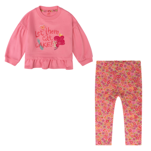 Oilily Girls 'Hupsy' Floral Print Leggings Set