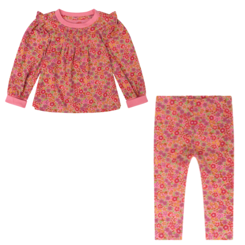 Oilily Girls 'Toujours' Floral Print Leggings Set