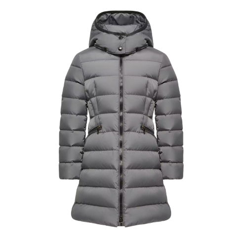 Moncler Enfant Girls Grey 'Charpal' Long Coat