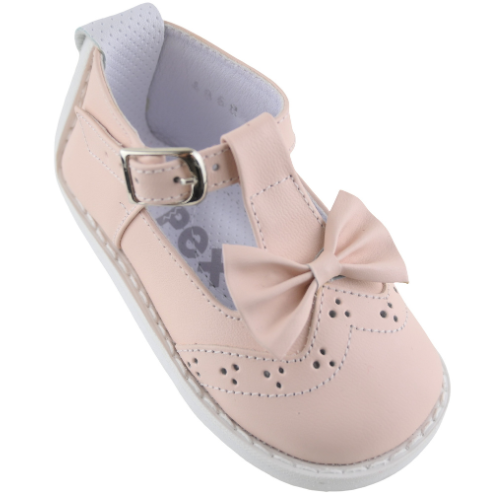 Pex Baby Pink Nellie Bow Shoes