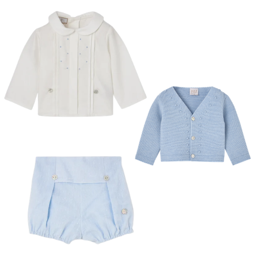 Paz Rodriguez Baby Blue Shorts Outfit
