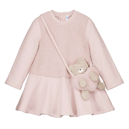 Mayoral Baby Pink Bear Bag Dress