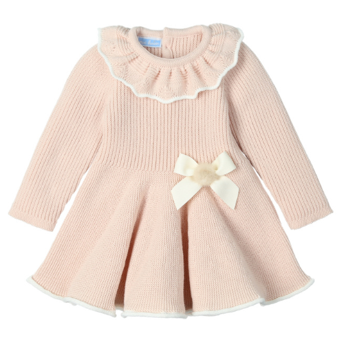 Mac Ilusion Baby Nude Bow Knit Dress