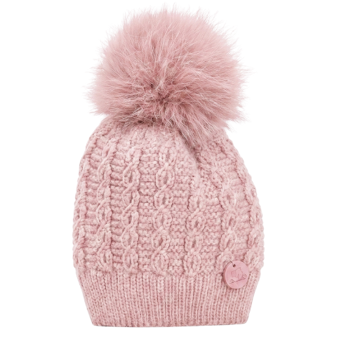 Pangasa Pale Pink Knit Pom Pom Hat