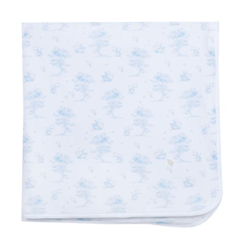 Patachou Baby Blue Bear Print Blanket