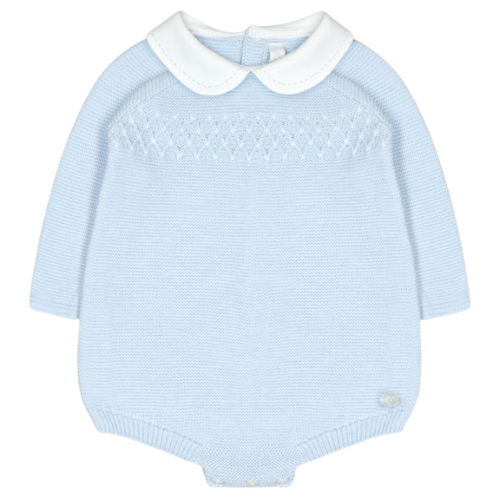 Martin Aranda Pale Blue Knit Romper