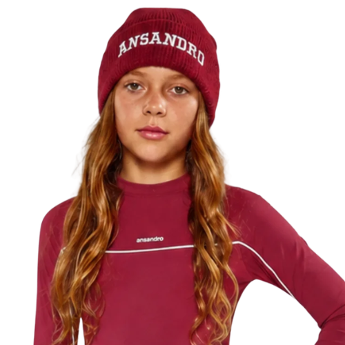 Ansandro Kids Damson Logo Beanie