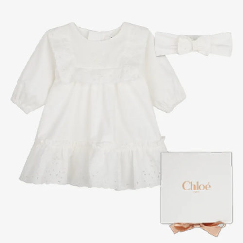 Chloé Baby Ivory Dress & Headband