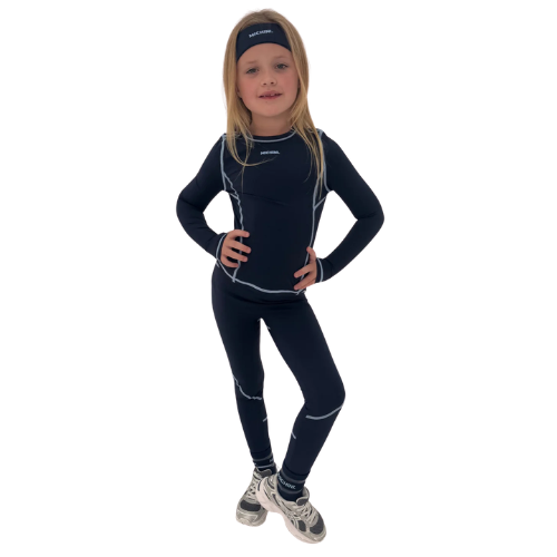Michini Movement Navy Activewear Leggings Set