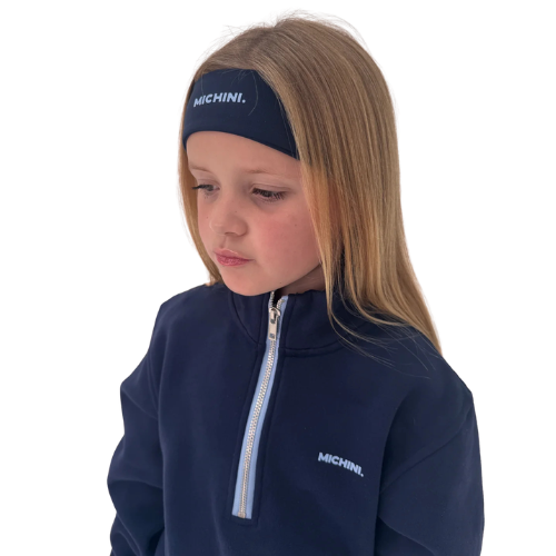 Michini Movement Navy Logo Headband