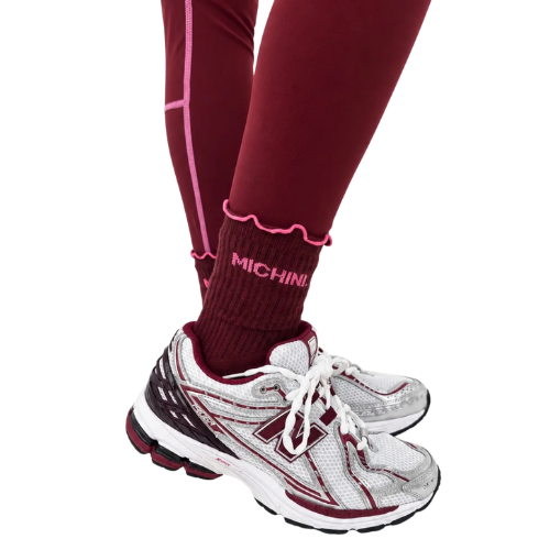 Michini Movement Berry Logo Socks