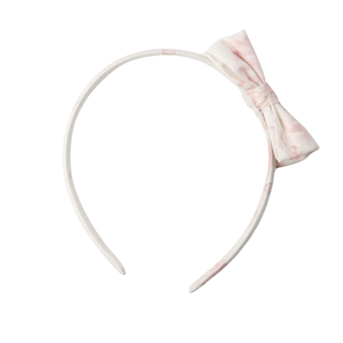 Marie Chantal Pink Toile De Jouy Hairband