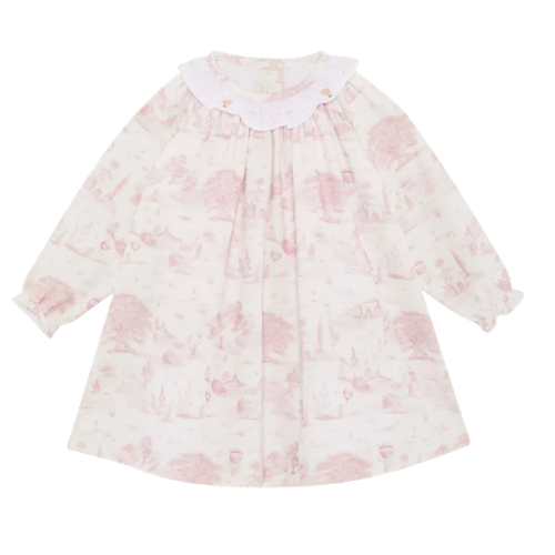 Marie Chantal Pink Toile de Jouy Dress