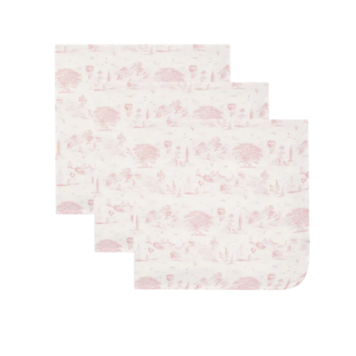 Marie Chantal Pink Toile De Jouy Muslin Set