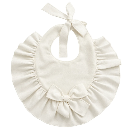 Phi Baby Ivory Bow Bib