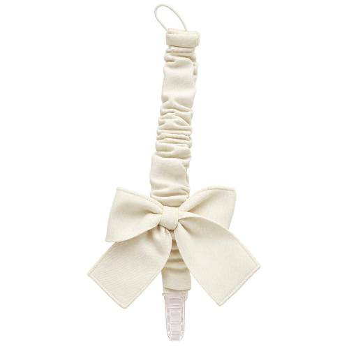 Phi Baby Ivory Bow Dummy Clip