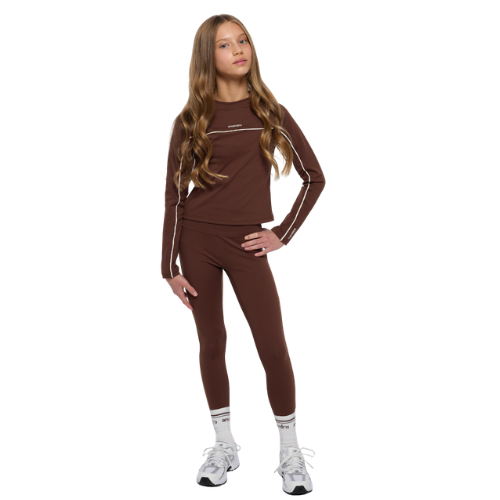 Ansandro Kids Chocolate Athletic Leggings Set