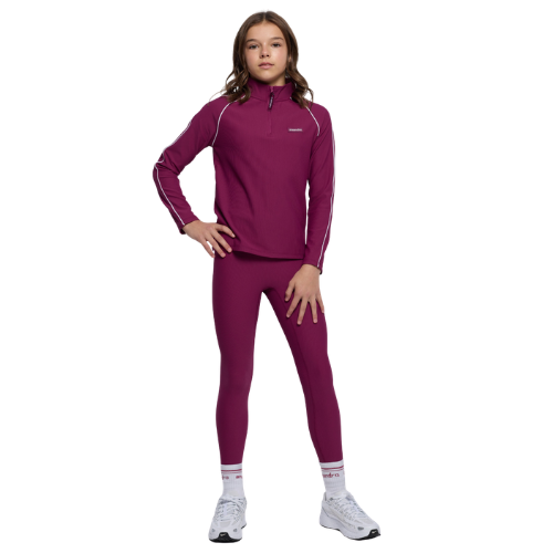 Ansandro Kids Mulberry Ribbed Leggings Set
