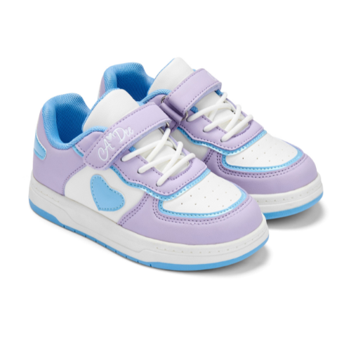 A Dee Girls Lilac 'DNK' Chunky Heart Trainers