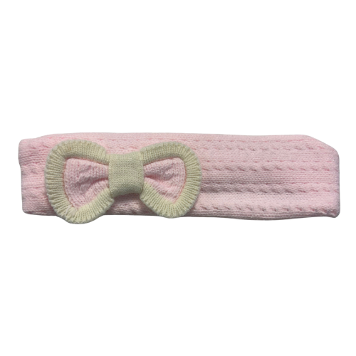 Rahigo Baby Girls Pink Knit Bow Headband