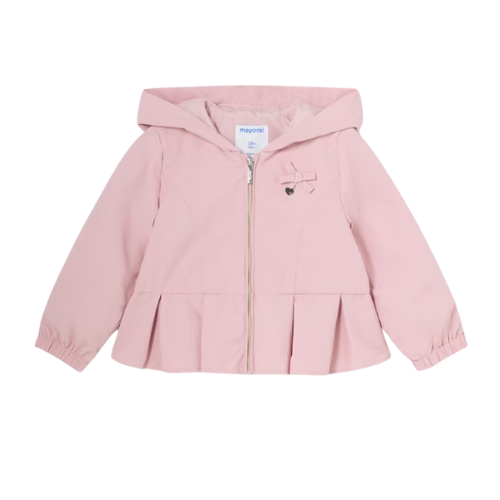 Mayoral Baby Pink Pleated Windbreaker Jacket
