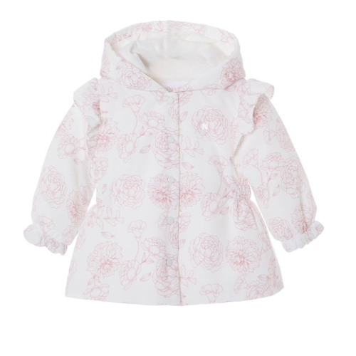 Patachou Baby White/Pink Floral Jacket