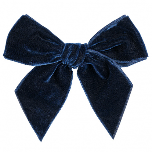 Condor Navy Velvet Bow